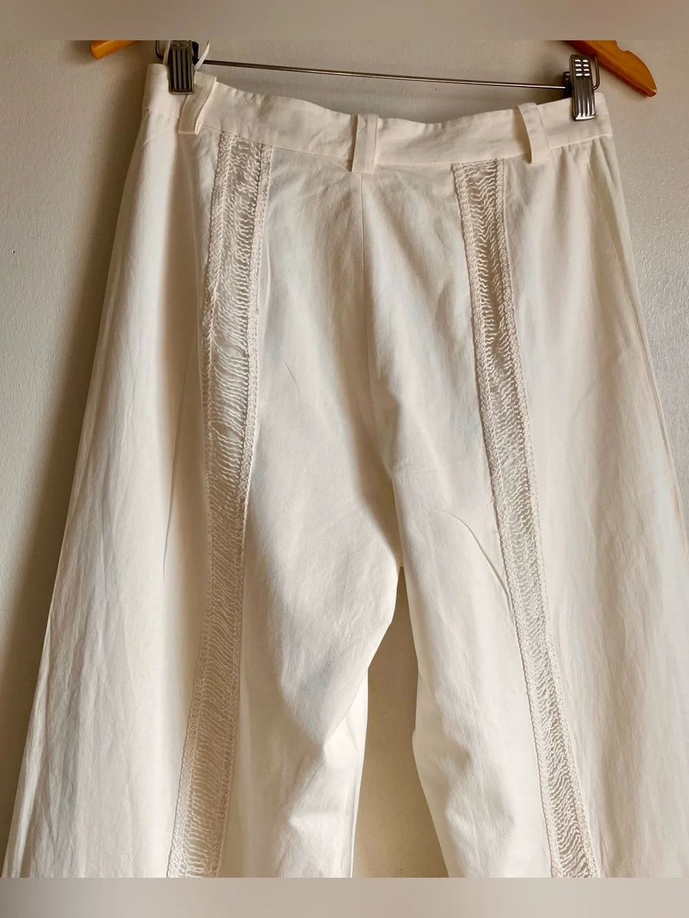 ZARA Crochet Hem Cropped Pants